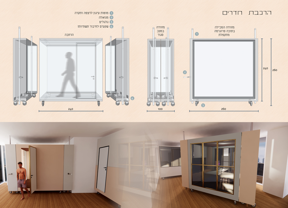 1 הרכבה של חדר