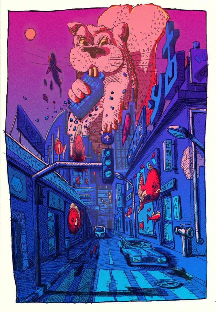 יונתן מנצור - הסנאי הענק