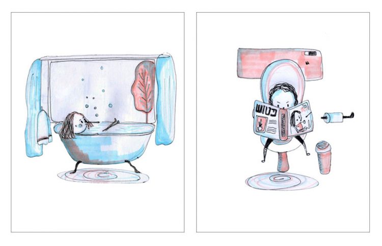 ספיר אדרי - Firt poopoo then shower